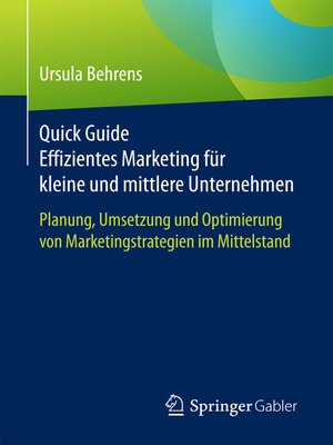 cover image of Quick Guide Effizientes Marketing für kleine und mittlere Unternehmen